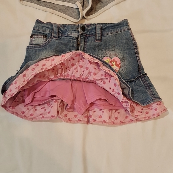 Jogging shorts and Jean skirt with shorts Sz 6 - Picture 2 of 5